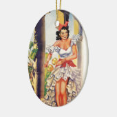  Cubaanse Toerismecommissie tropen reizen Keramisch Ornament (Links)