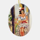  Cubaanse Toerismecommissie tropen reizen Keramisch Ornament (Achterkant)