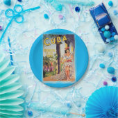  Cubaanse Toerismecommissie tropen reizen Papieren Bordje (Feest)