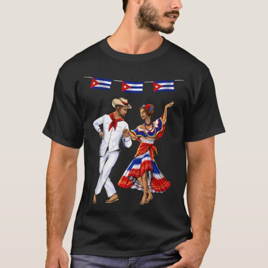 Cubaanse traditionele dans t-shirt (Voorkant)