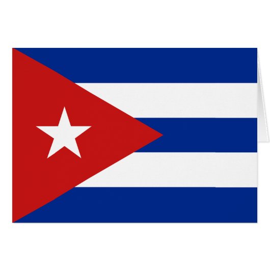 Cubaanse vlag (Voorkant Horizontaal)