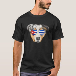 Cubaanse vlag Australische herder hond Cuba zak T-shirt