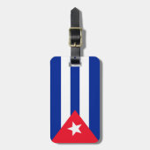 Cubaanse vlag bagagelabel (Voorkant verticaal)
