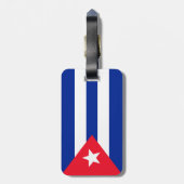 Cubaanse vlag bagagelabel (Achterkant verticaal)