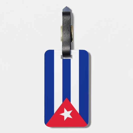 Cubaanse vlag bagagelabel (Achterkant verticaal)