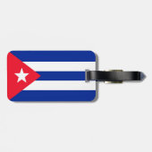 Cubaanse vlag bagagelabel (Achterkant horizontaal)