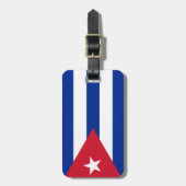 Cubaanse vlag bagagelabel (Voorkant verticaal)