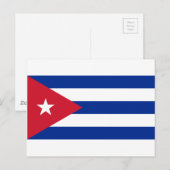 Cubaanse vlag - Bandera Cubana - Vlag van Cuba Briefkaart (Voorkant / Achterkant)