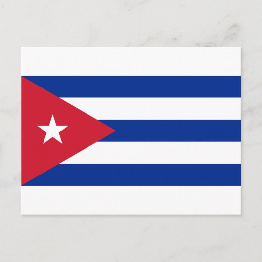 Cubaanse vlag - Bandera Cubana - Vlag van Cuba Briefkaart (Voorkant)