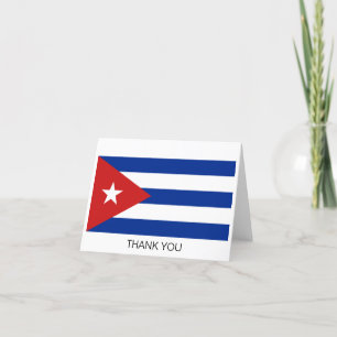 Cubaanse vlag bedankkaart