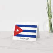 Cubaanse vlag bedankkaart (Voorkant)