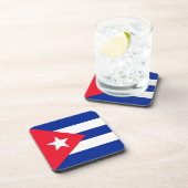 Cubaanse vlag bier onderzetter (Rechterzijde)