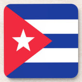 Cubaanse vlag bier onderzetter (Voorkant)