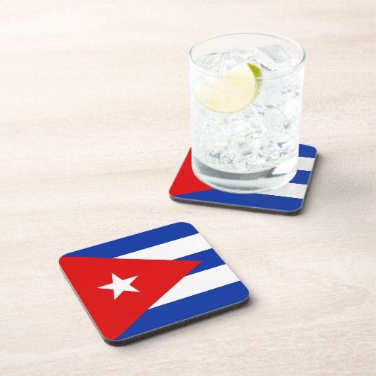 Cubaanse vlag bier onderzetter (Rechterzijde)