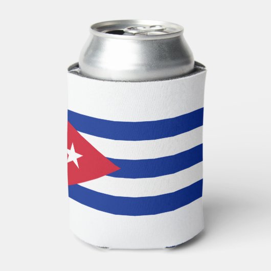 Cubaanse vlag blikjeskoeler (Blikje Voorkant)