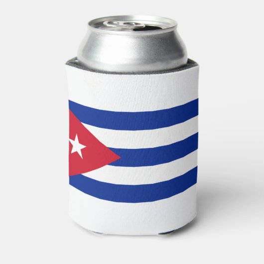 Cubaanse vlag blikjeskoeler (Blikje Achterkant)