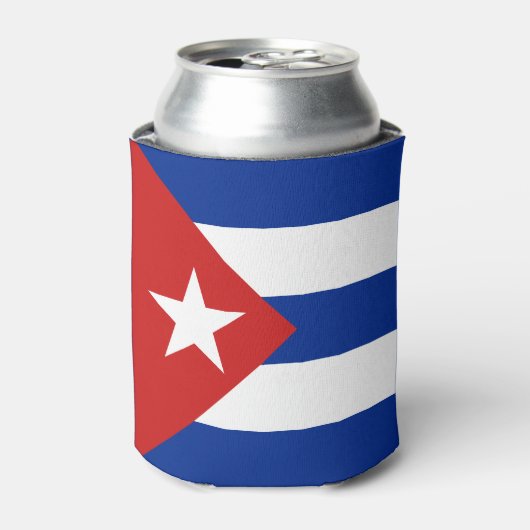 Cubaanse vlag blikjeskoeler (Blikje Voorkant)