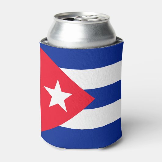 Cubaanse vlag blikjeskoeler (Blikje Voorkant)