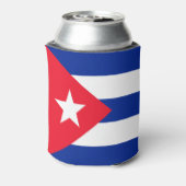 Cubaanse vlag blikjeskoeler (Blikje Achterkant)