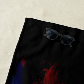 Cubaanse vlag borstelslag, nationale vlag strandlaken (In situ)