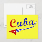 Cubaanse vlag briefkaart (Voorkant / Achterkant)