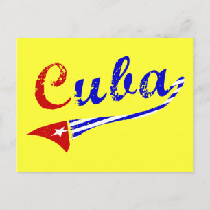 Cubaanse vlag briefkaart