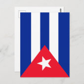 Cubaanse vlag briefkaart (Voorkant / Achterkant)