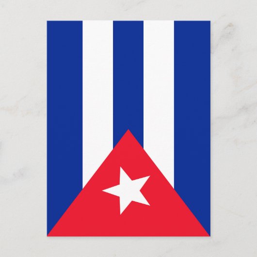 Cubaanse vlag briefkaart (Voorkant)