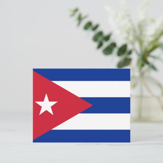 Cubaanse vlag briefkaart (Staand voorkant)