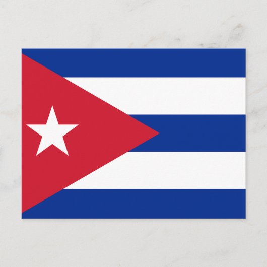 Cubaanse vlag briefkaart (Voorkant)