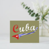Cubaanse vlag briefkaart (Staand voorkant)