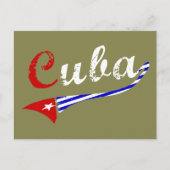 Cubaanse vlag briefkaart (Voorkant)