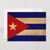 Cubaanse vlag briefkaart (Voorkant / Achterkant)
