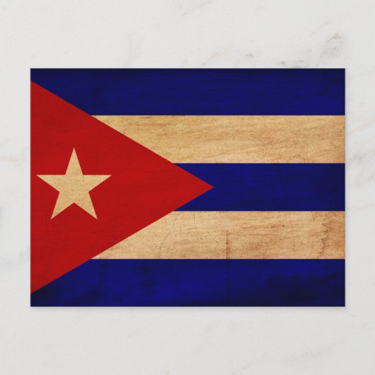 Cubaanse vlag briefkaart (Voorkant)