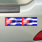 Cubaanse vlag bumpersticker (Op auto)