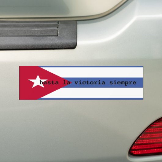 Cubaanse vlag bumpersticker (Op auto)
