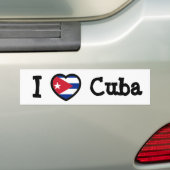 Cubaanse vlag bumpersticker (Op auto)