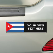 Cubaanse vlag bumpersticker (Op auto)