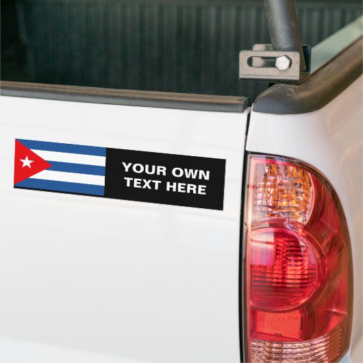Cubaanse vlag bumpersticker (Op Truck)