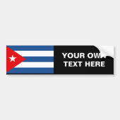 Cubaanse vlag bumpersticker (Voorkant)