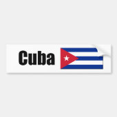 Cubaanse vlag bumpersticker (Voorkant)