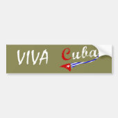 Cubaanse vlag bumpersticker (Voorkant)