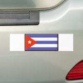 Cubaanse vlag bumpersticker (Op auto)