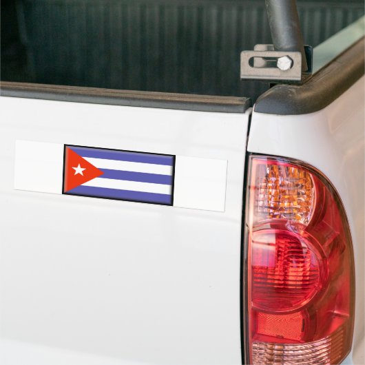 Cubaanse vlag bumpersticker (Op Truck)