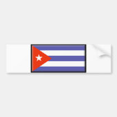Cubaanse vlag bumpersticker (Voorkant)