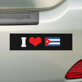 Cubaanse vlag bumpersticker (Op auto)