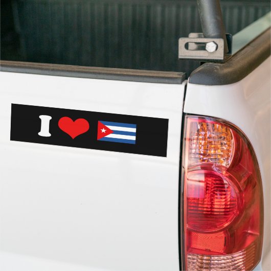 Cubaanse vlag bumpersticker (Op Truck)