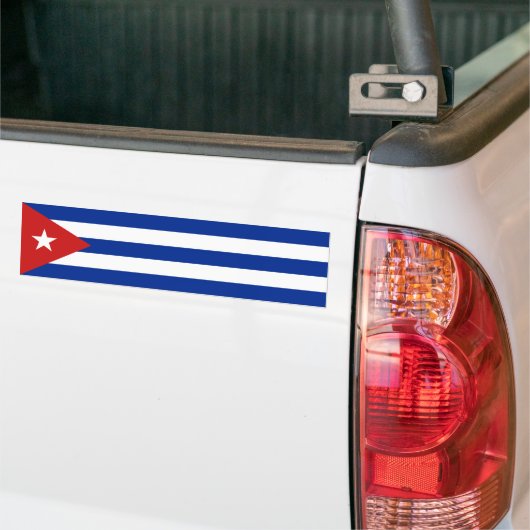 Cubaanse vlag bumpersticker (Op Truck)