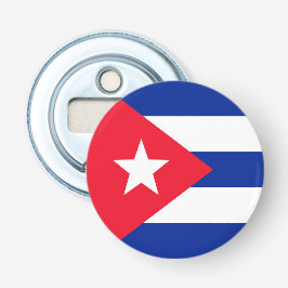 Cubaanse vlag button flesopener
