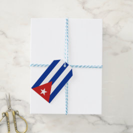 Cubaanse vlag cadeaulabel